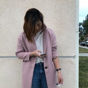 Top Shop Twill Ponte Topcoat.